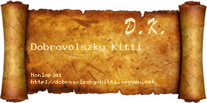 Dobrovolszky Kitti névjegykártya